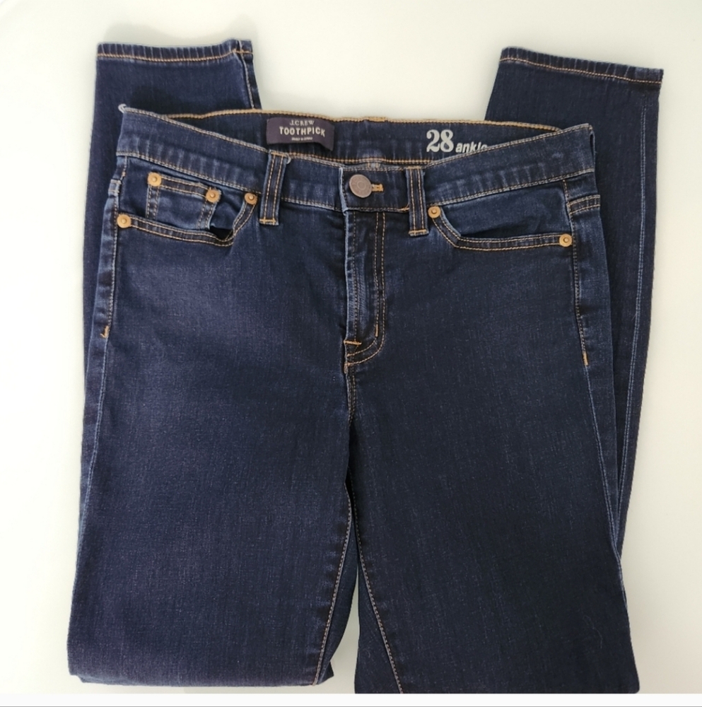 J. Crew Women's Dark Blue Skinny Jeans - Picture 3 of 7
